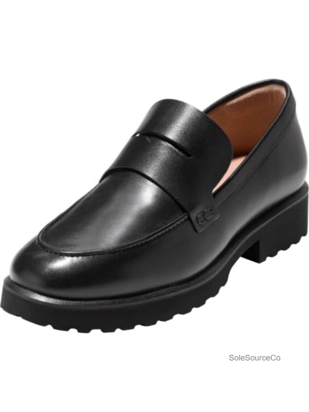 Penny Loafers Leather Flat Moc Stitch Casual Walking Shoes
